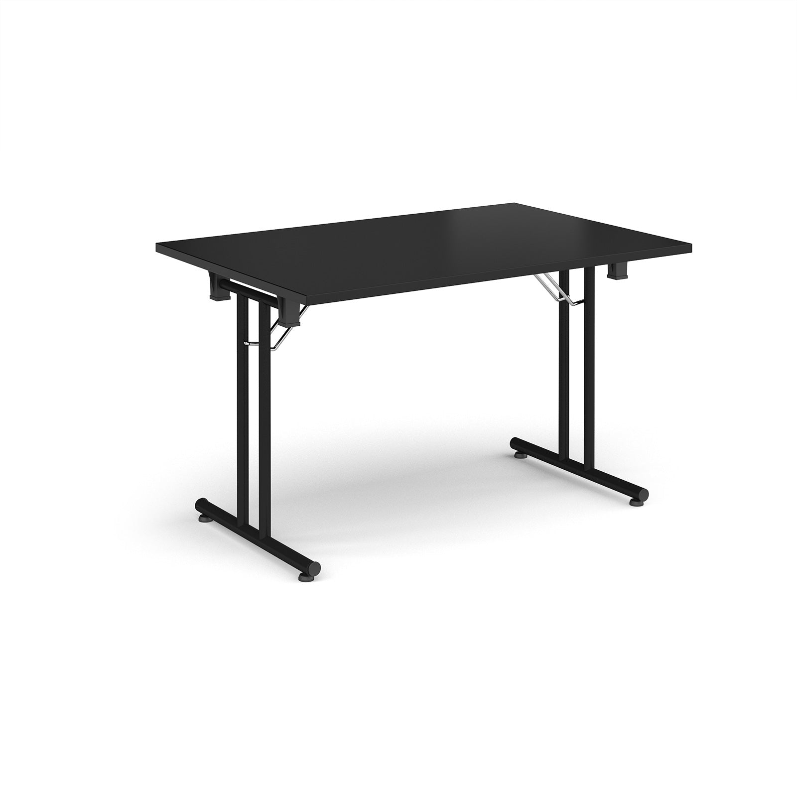 Rectangular folding leg table with straight feet