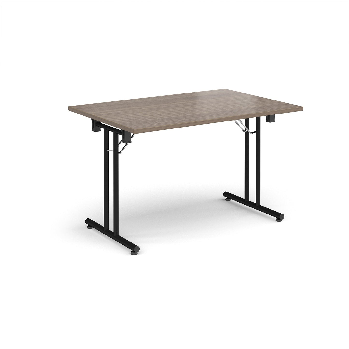Rectangular folding leg table with straight feet