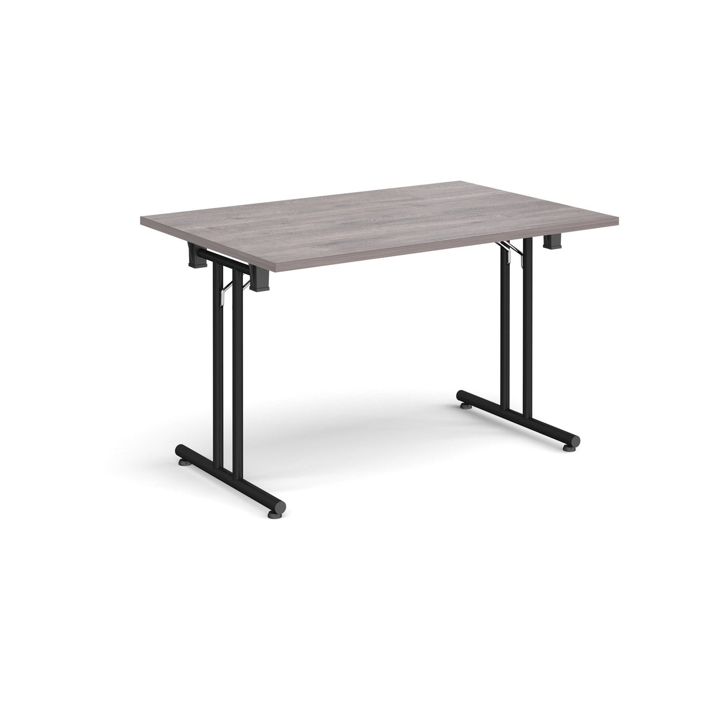 Rectangular folding leg table with straight feet