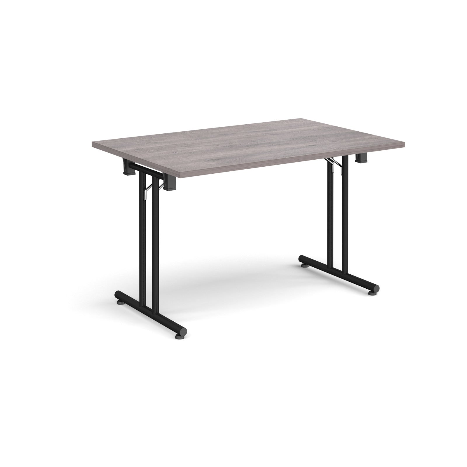 Rectangular folding leg table with straight feet