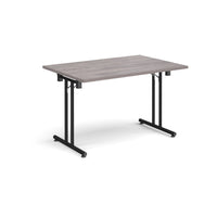 Rectangular folding leg table with straight feet