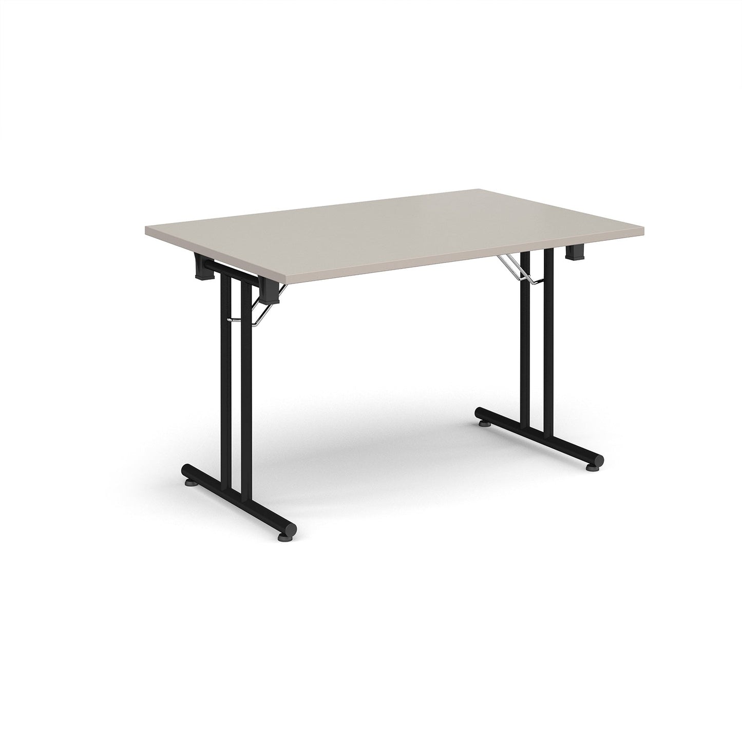 Rectangular folding leg table with straight feet