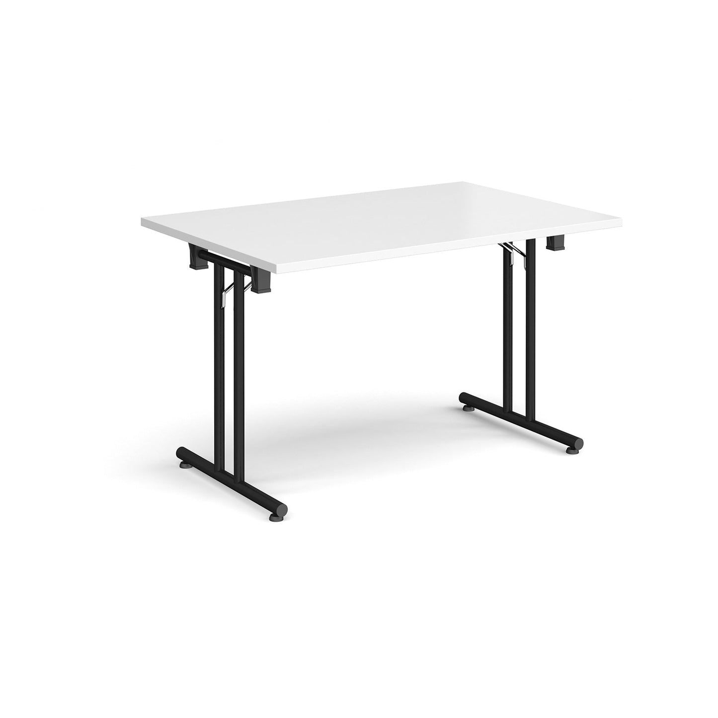 Rectangular folding leg table with straight feet