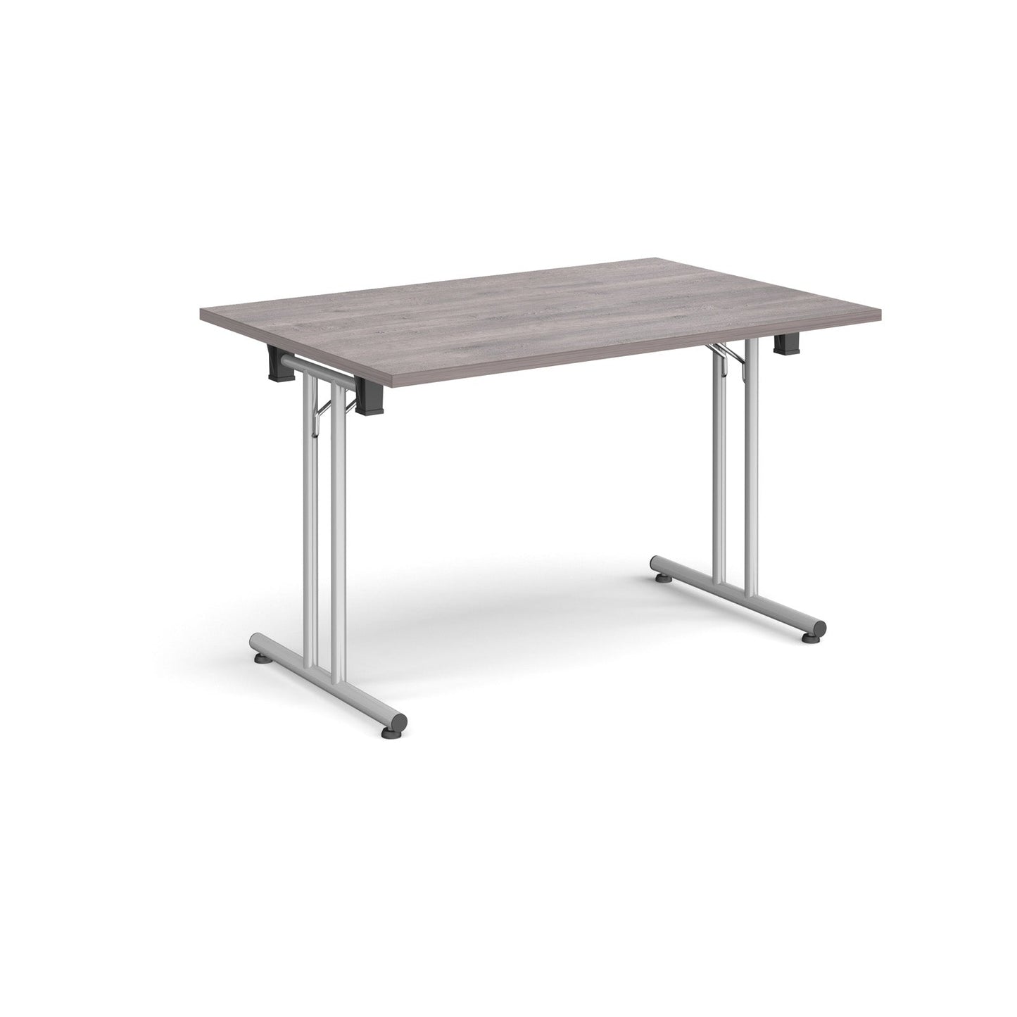 Rectangular folding leg table with straight feet