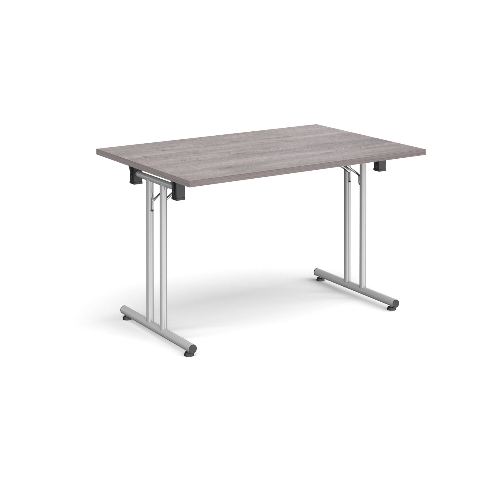 Rectangular folding leg table with straight feet