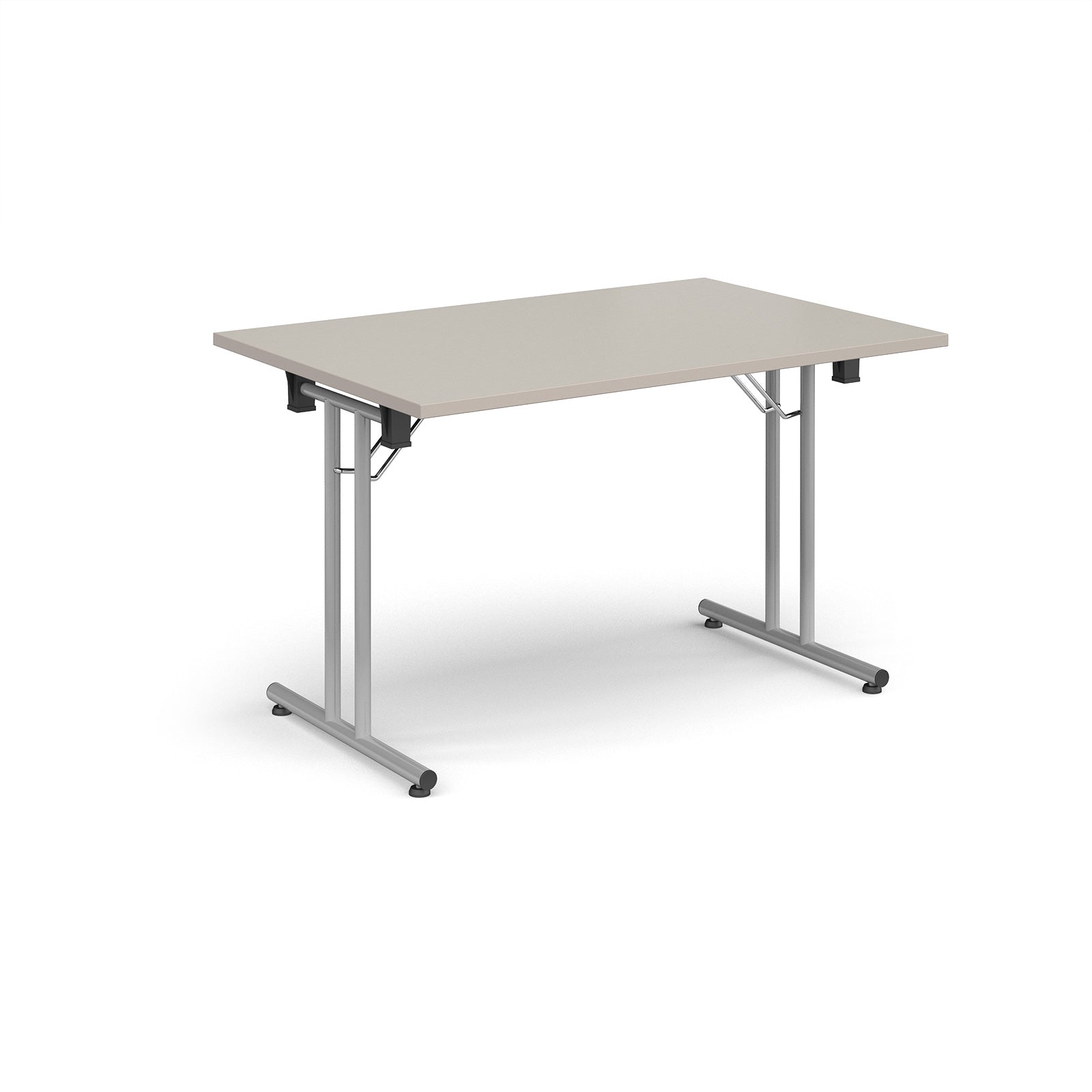 Rectangular folding leg table with straight feet
