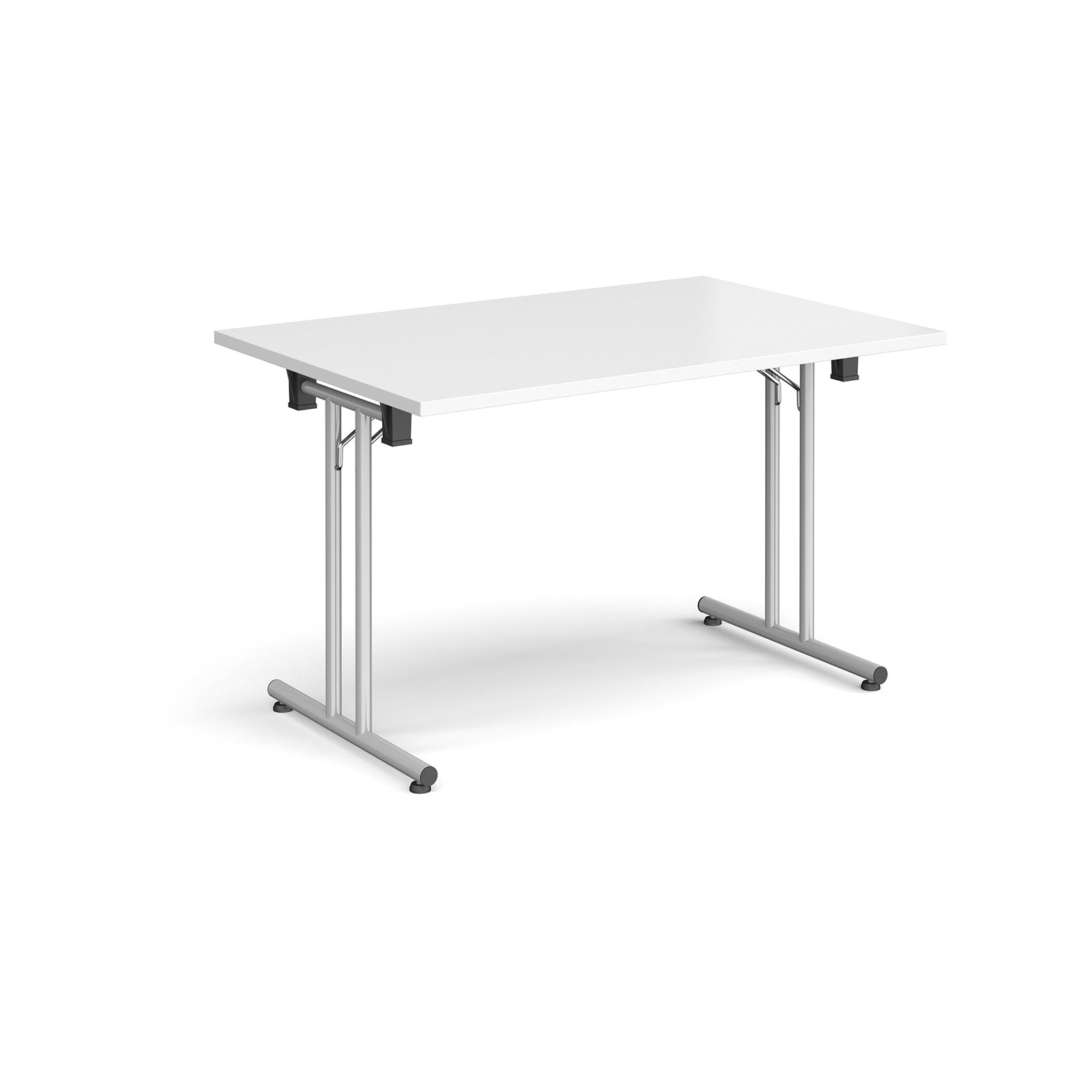 Rectangular folding leg table with straight feet
