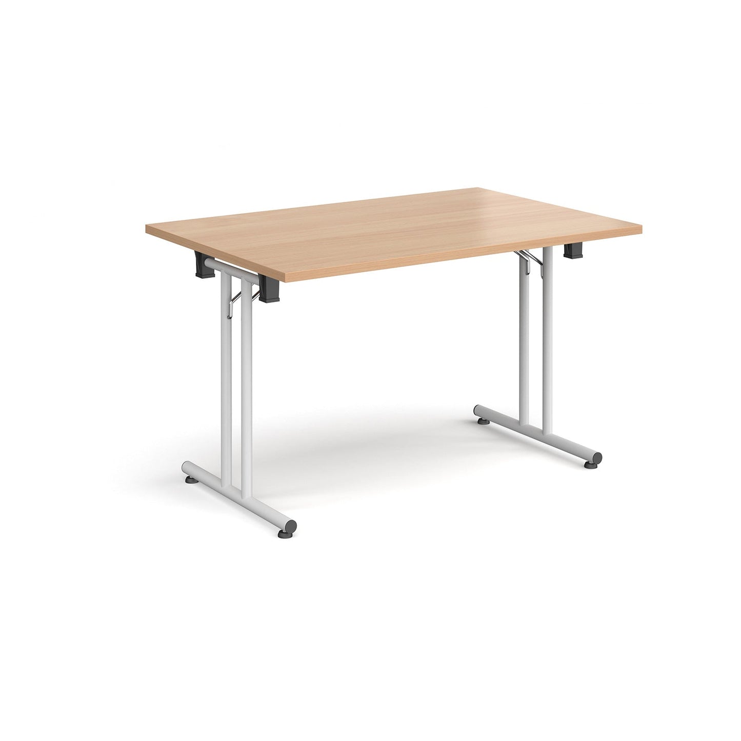 Rectangular folding leg table with straight feet