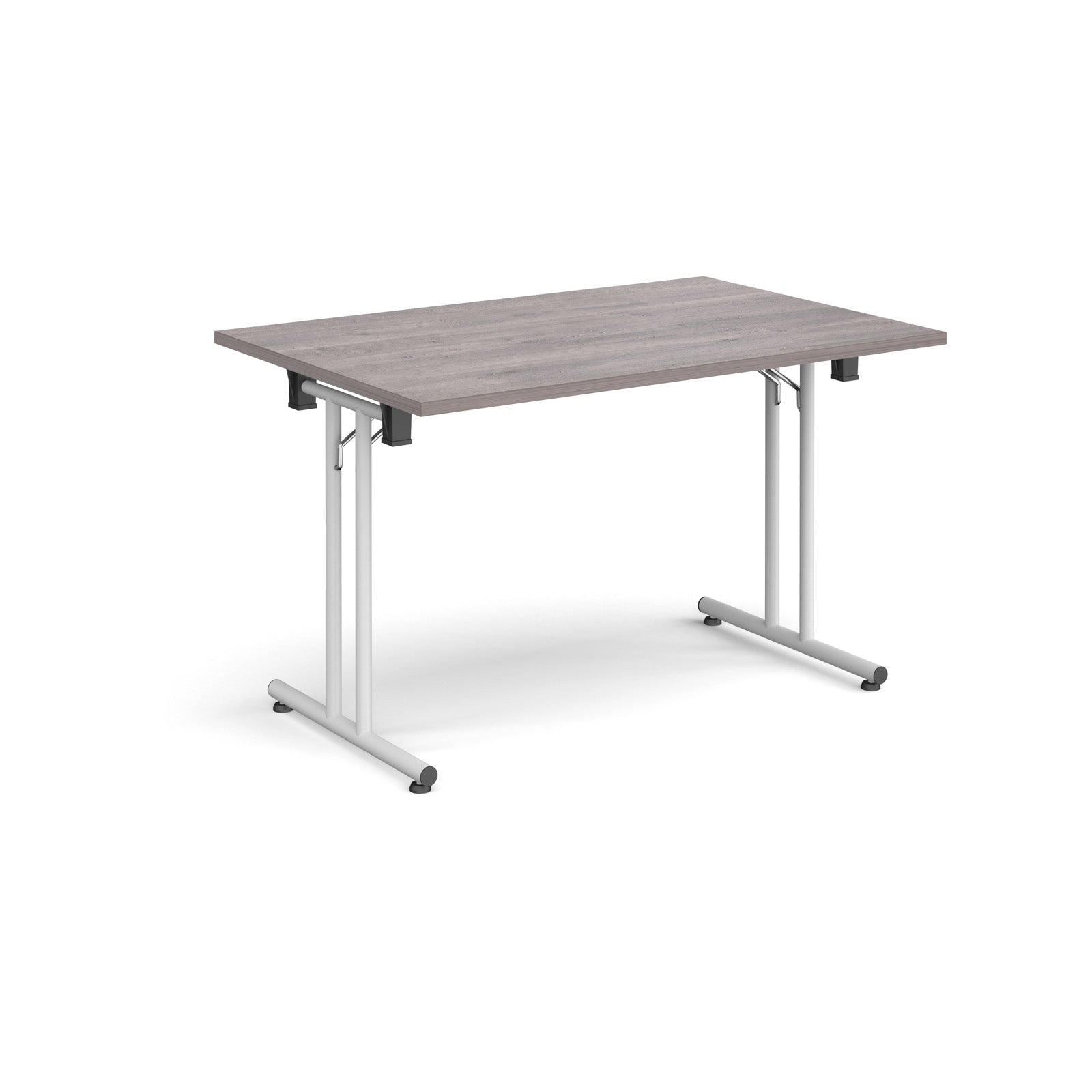 Rectangular folding leg table with straight feet