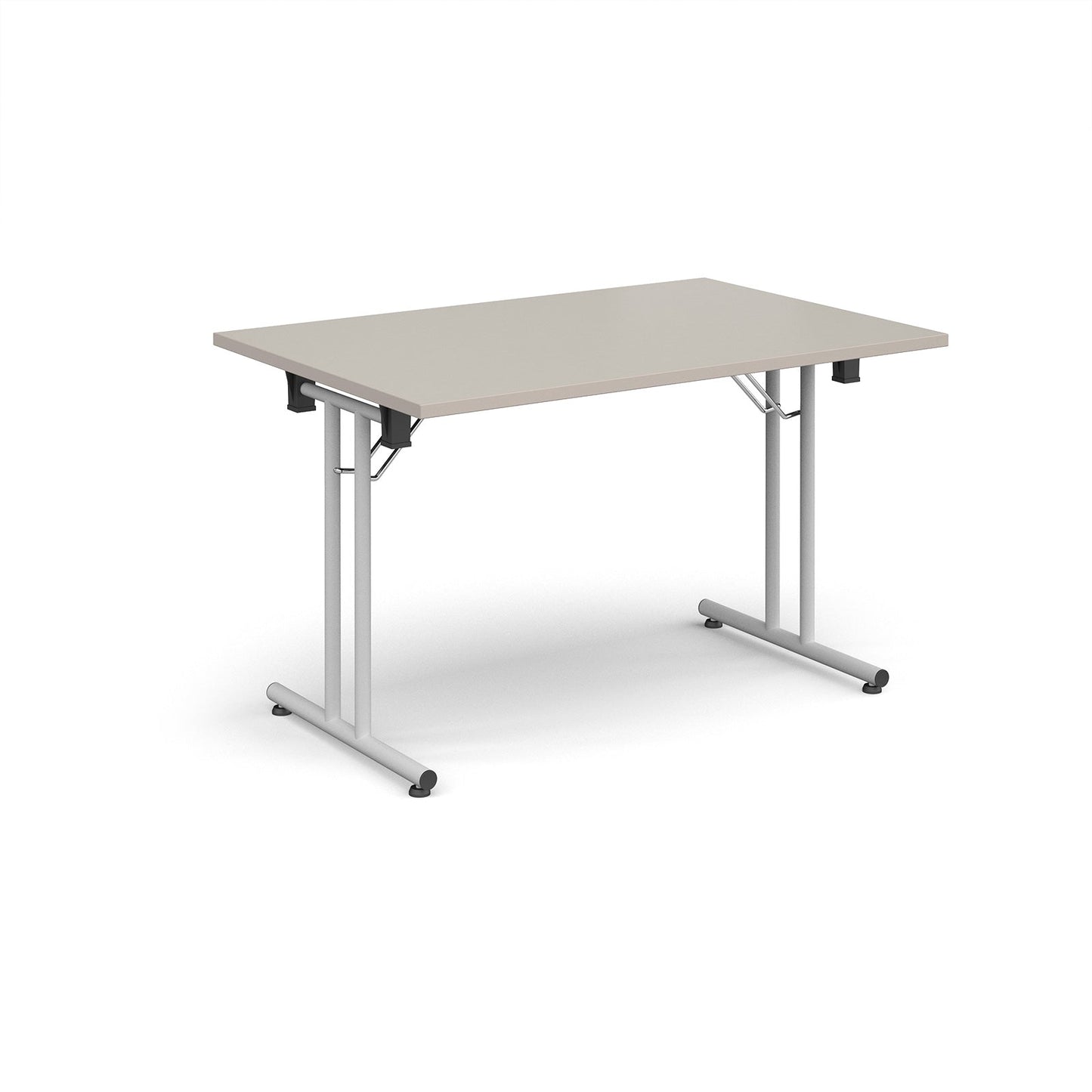 Rectangular folding leg table with straight feet