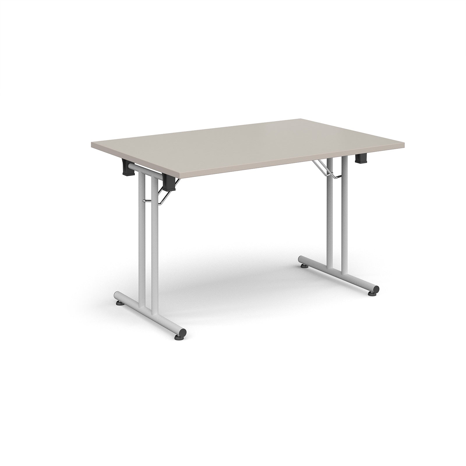Rectangular folding leg table with straight feet