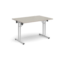 Rectangular folding leg table with straight feet