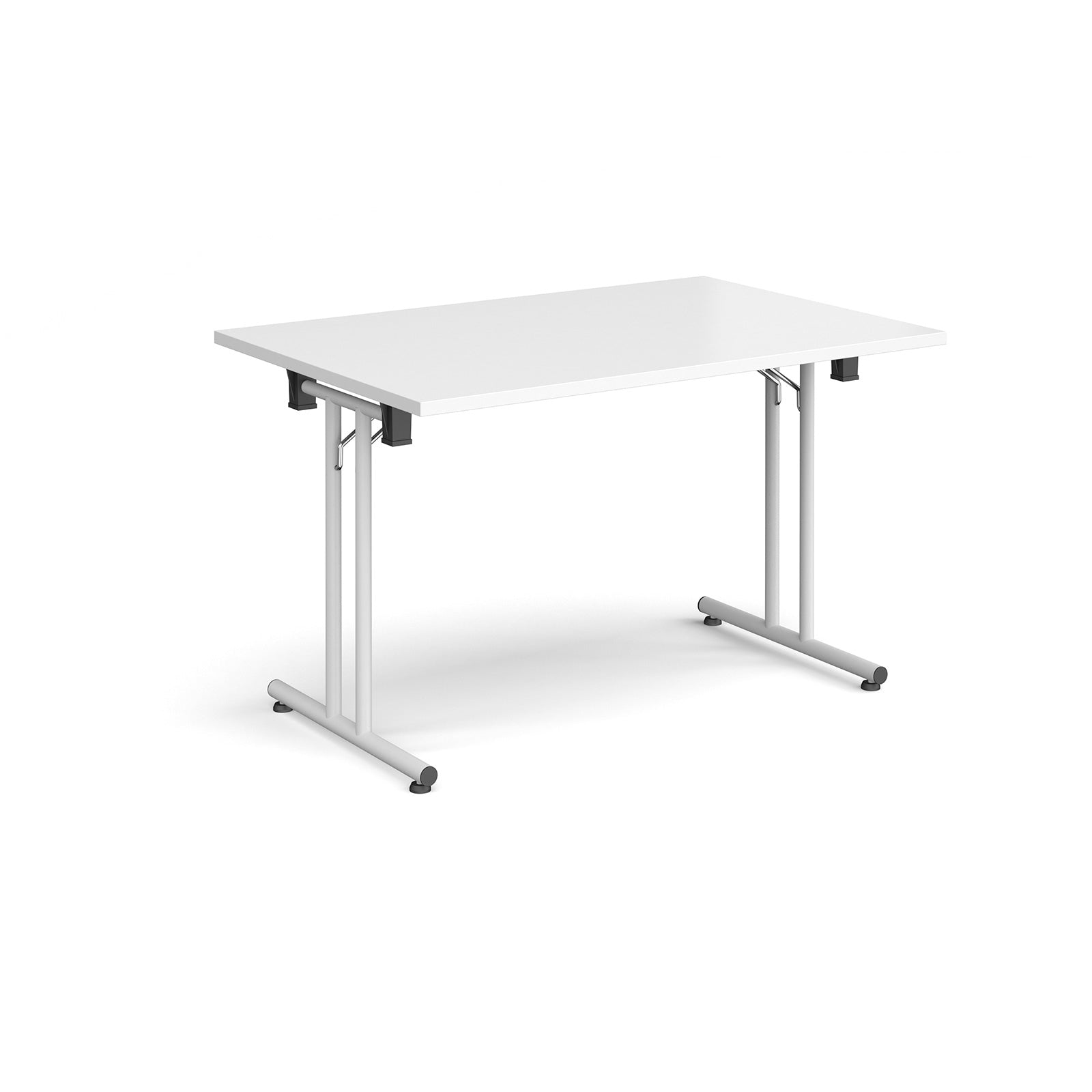 Rectangular folding leg table with straight feet