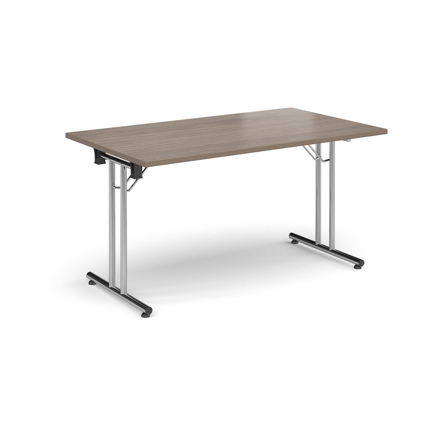 Rectangular folding leg table with straight feet