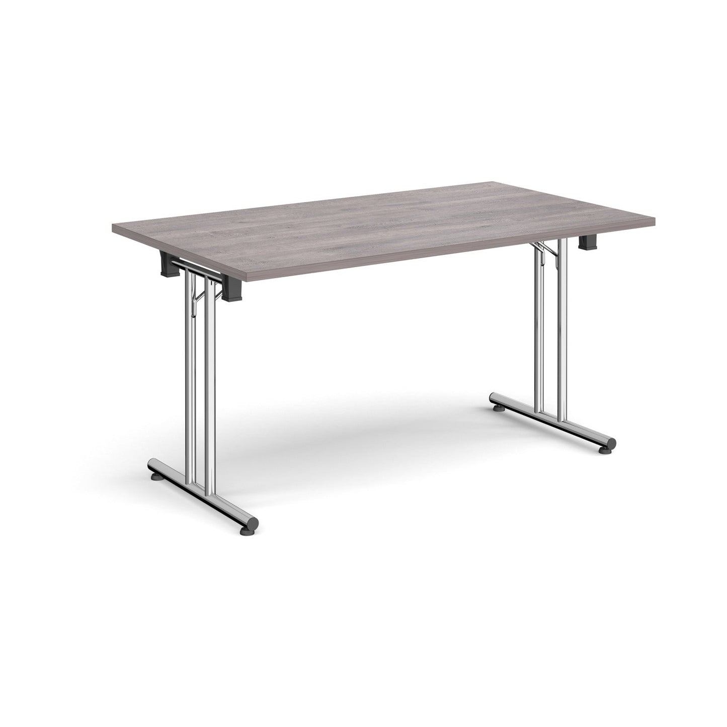 Rectangular folding leg table with straight feet