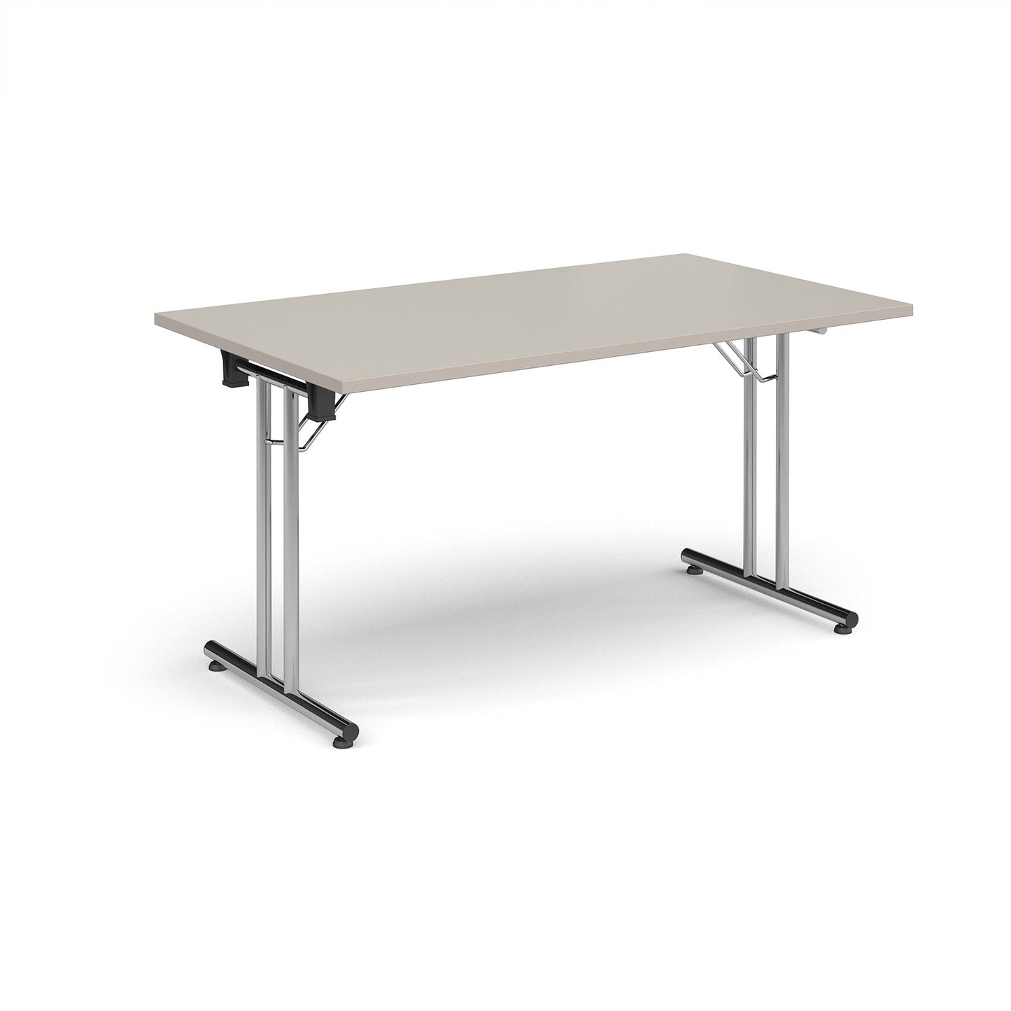 Rectangular folding leg table with straight feet