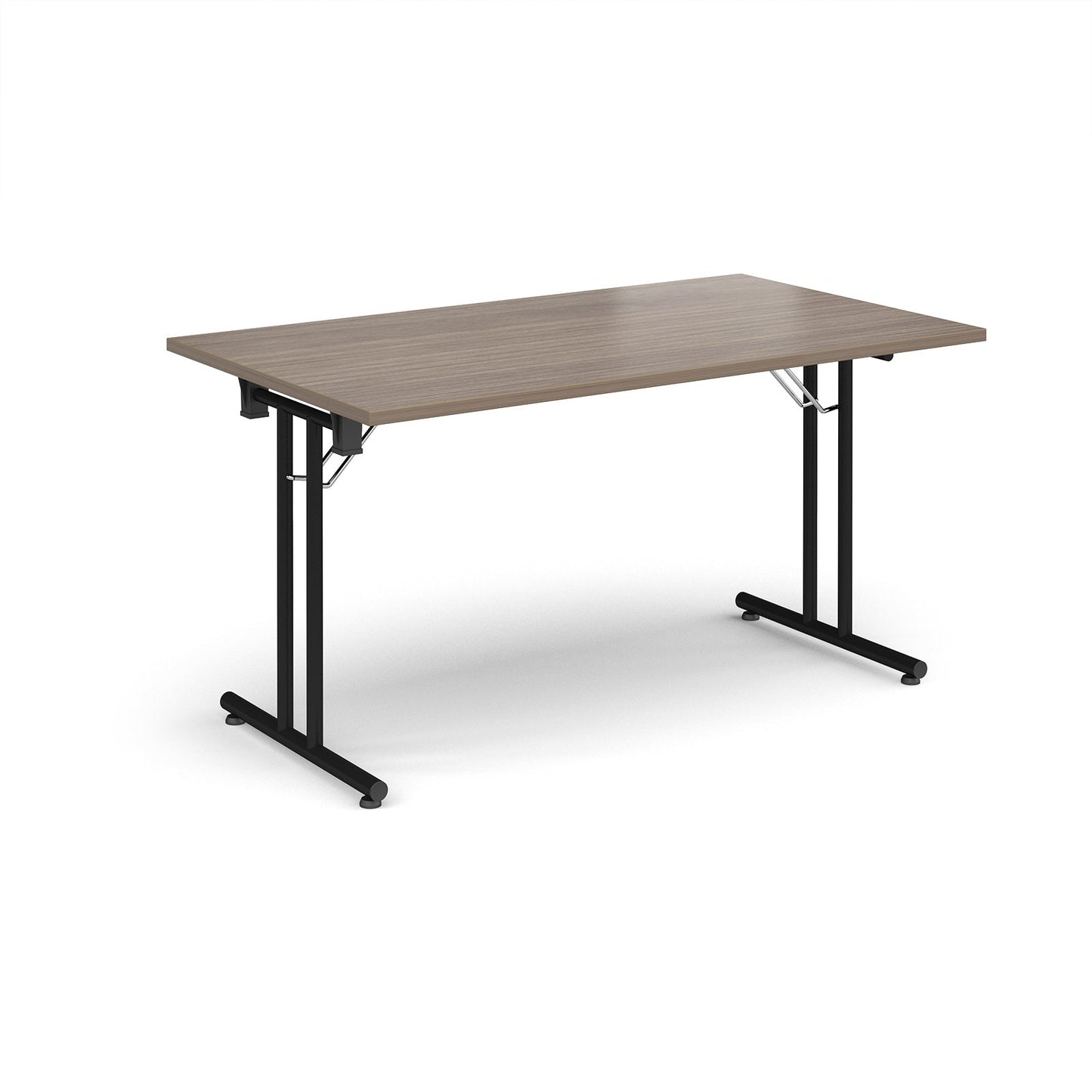 Rectangular folding leg table with straight feet