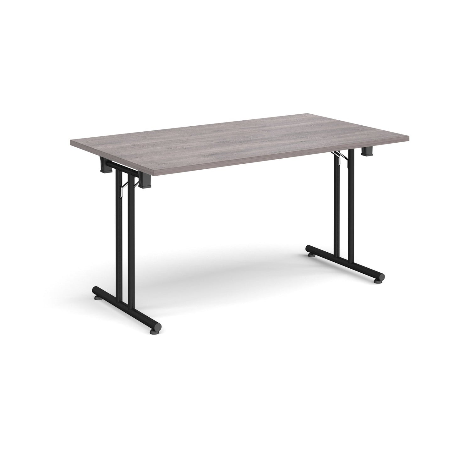 Rectangular folding leg table with straight feet