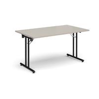 Rectangular folding leg table with straight feet