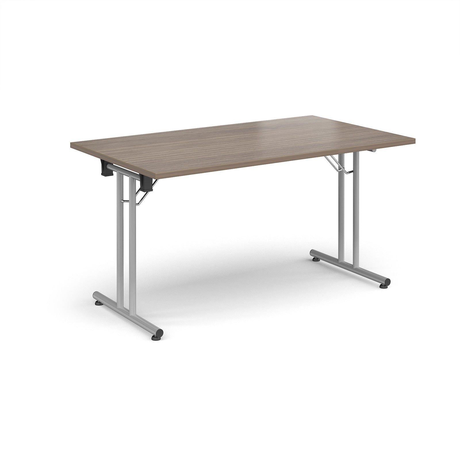 Rectangular folding leg table with straight feet