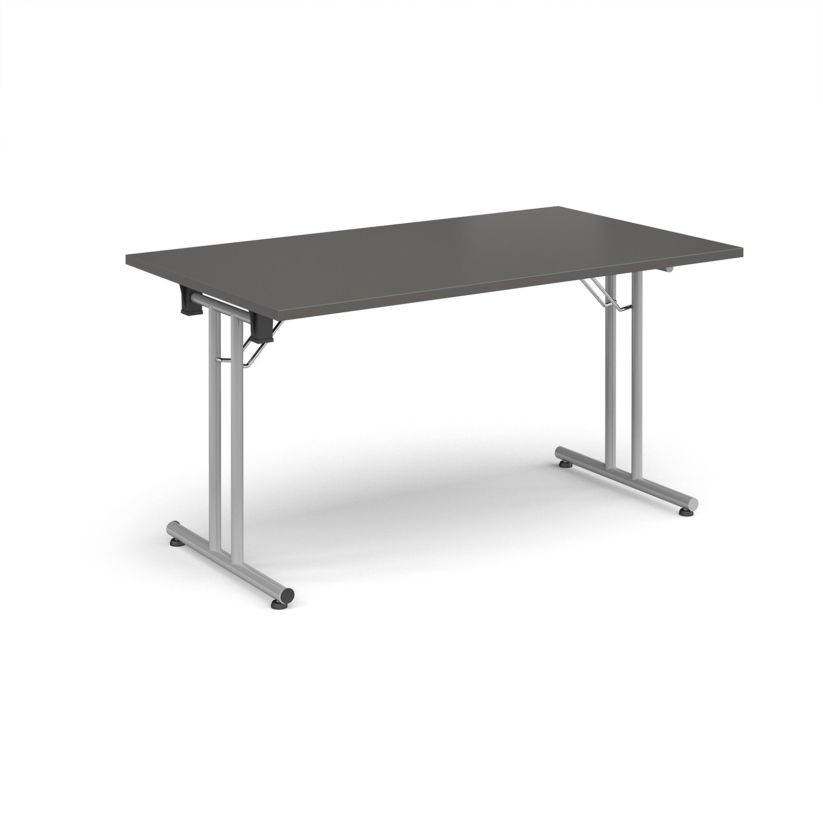 Rectangular folding leg table with straight feet