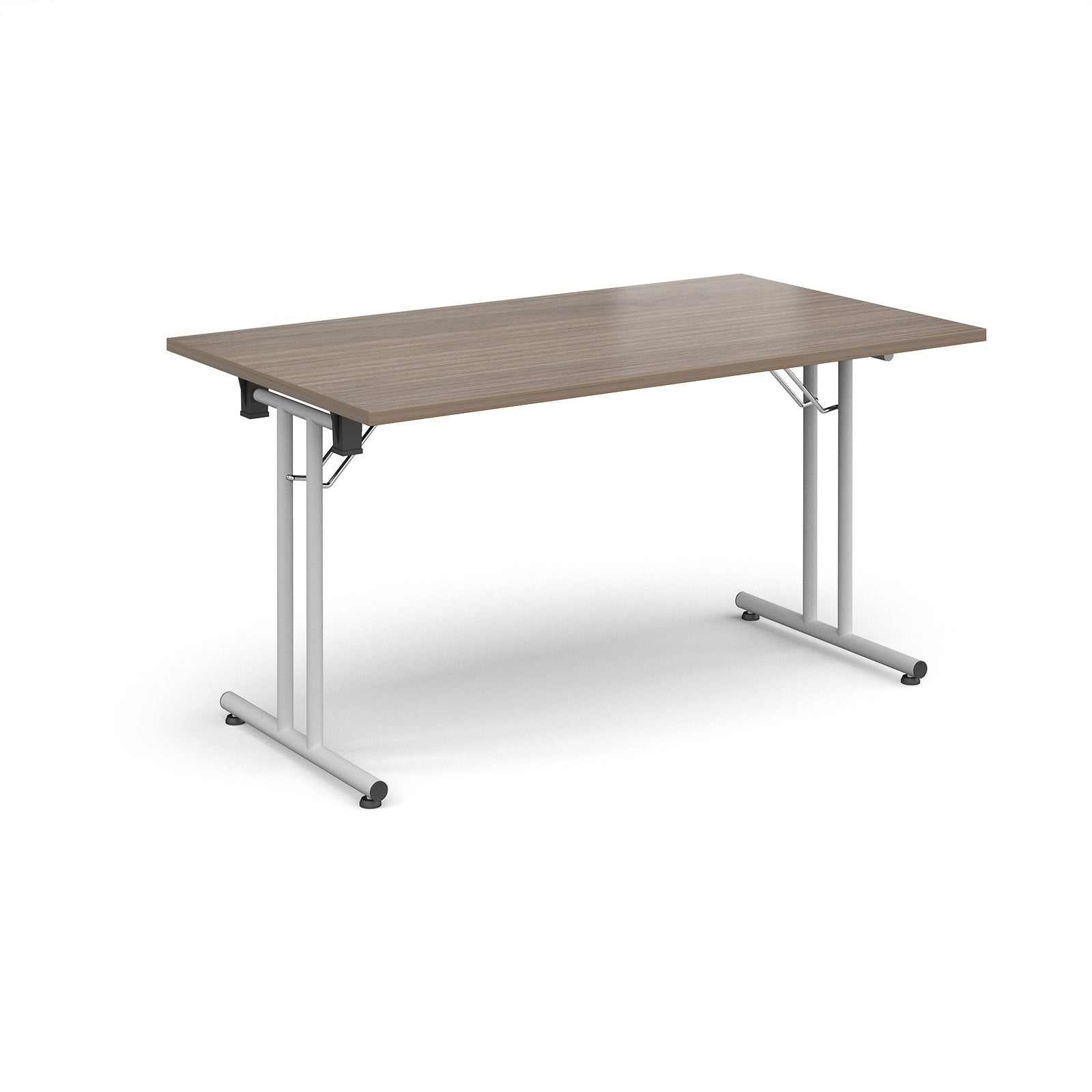 Rectangular folding leg table with straight feet