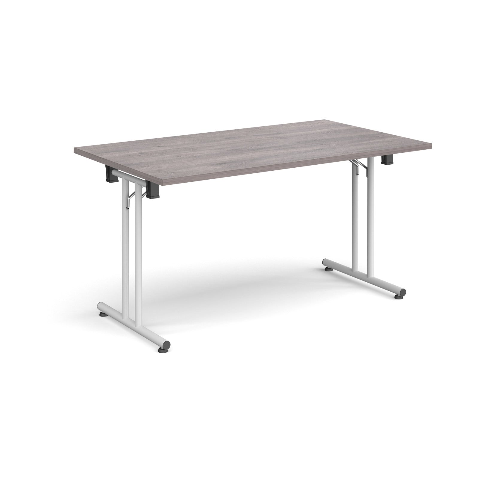 Rectangular folding leg table with straight feet