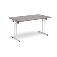 Rectangular folding leg table with straight feet