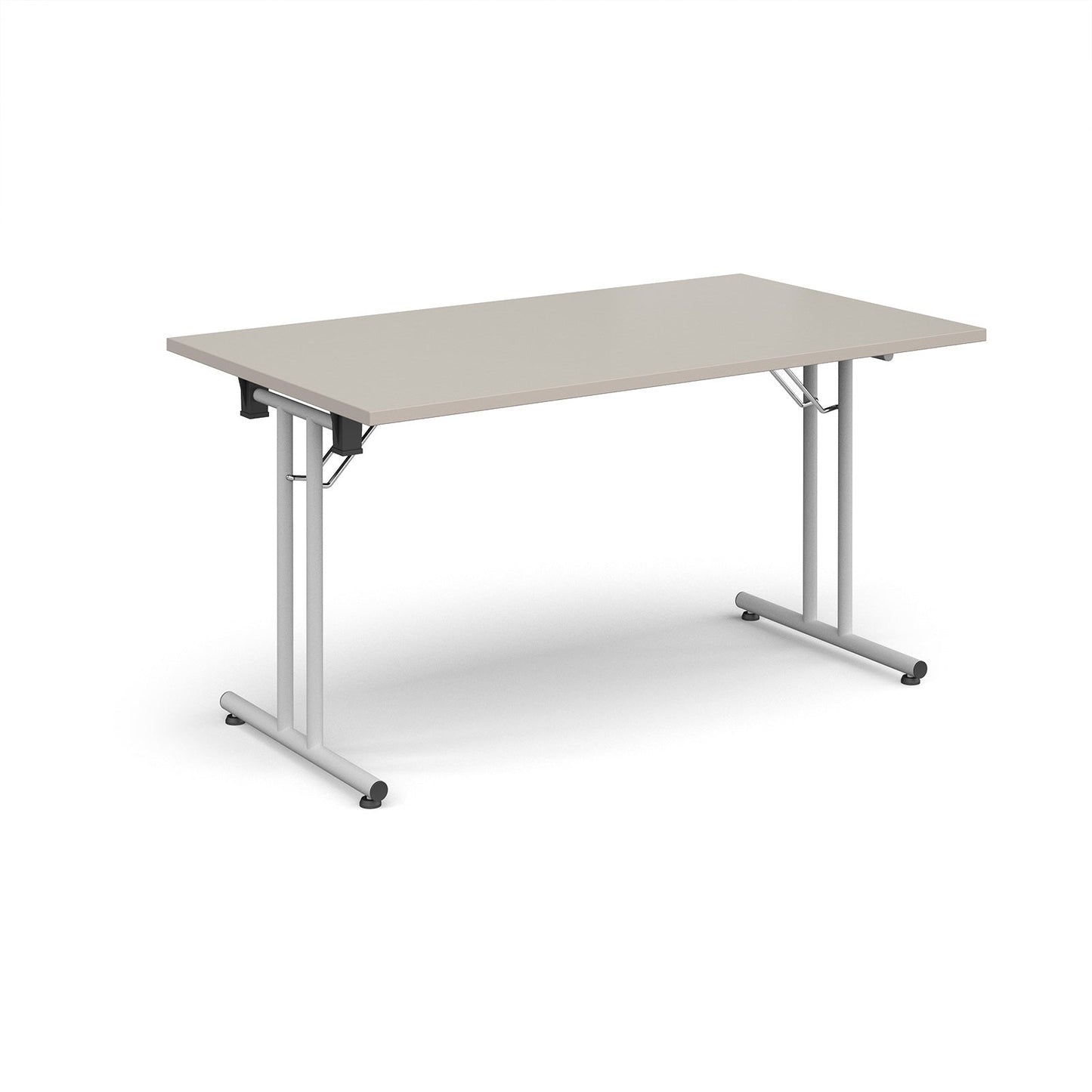 Rectangular folding leg table with straight feet