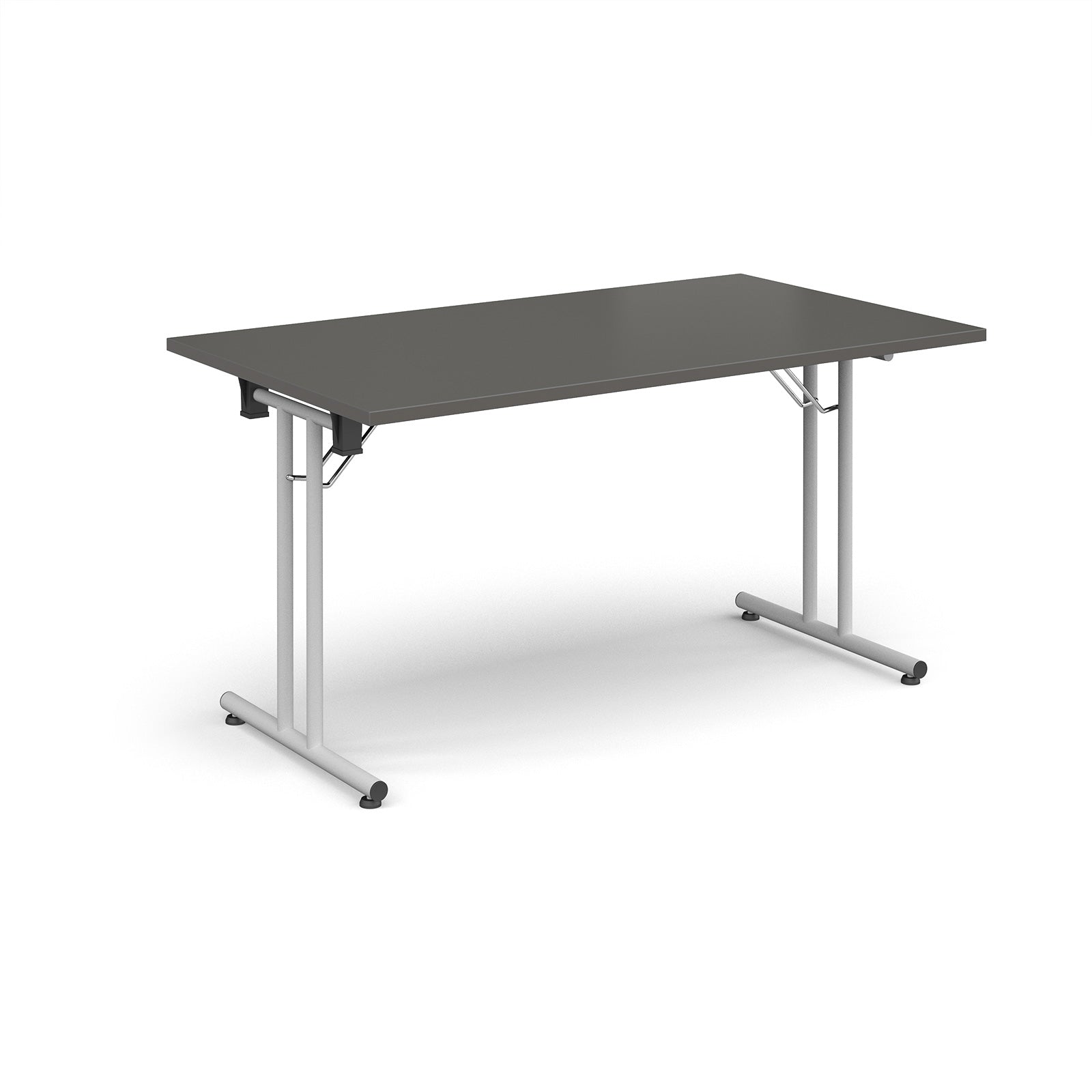 Rectangular folding leg table with straight feet