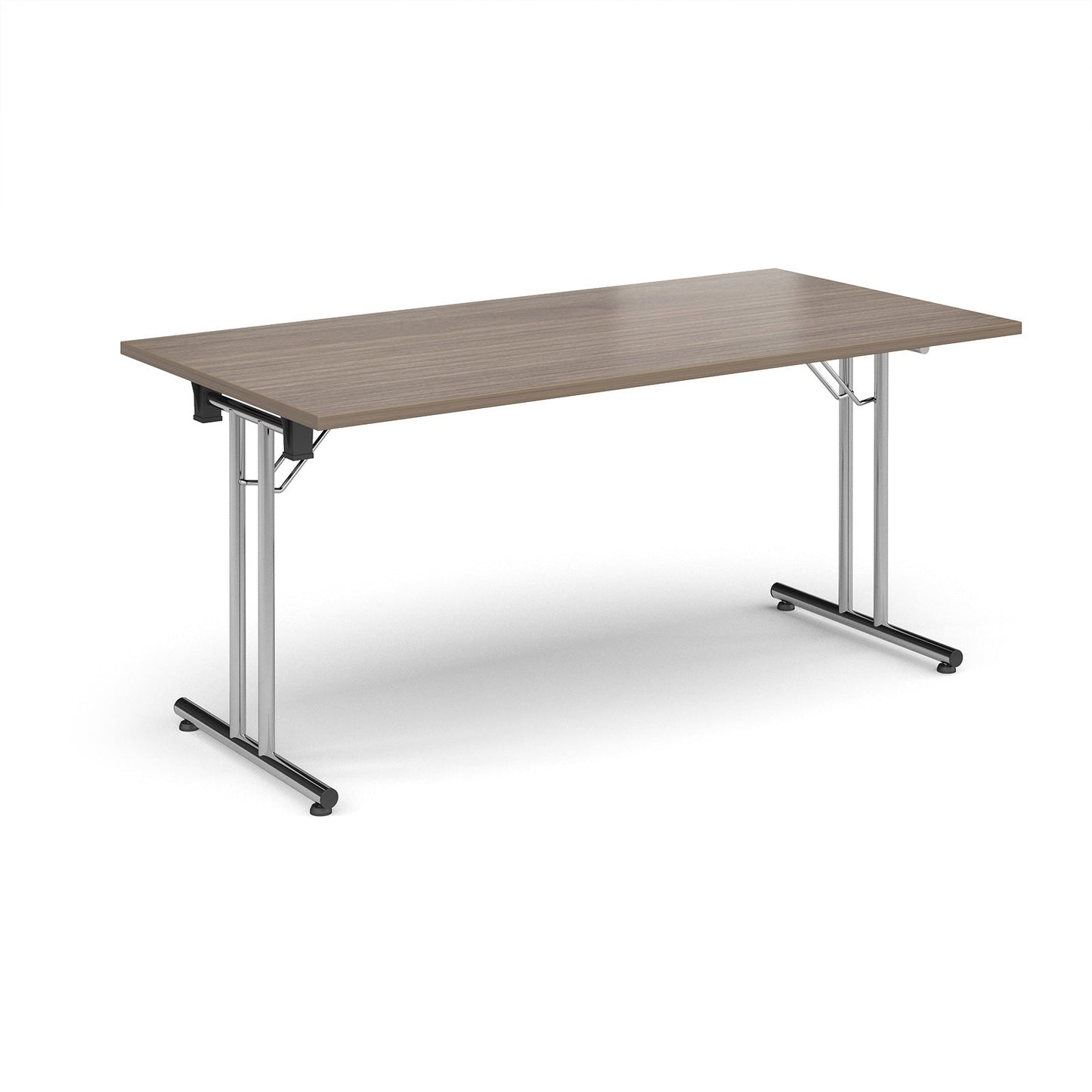 Rectangular folding leg table with straight feet