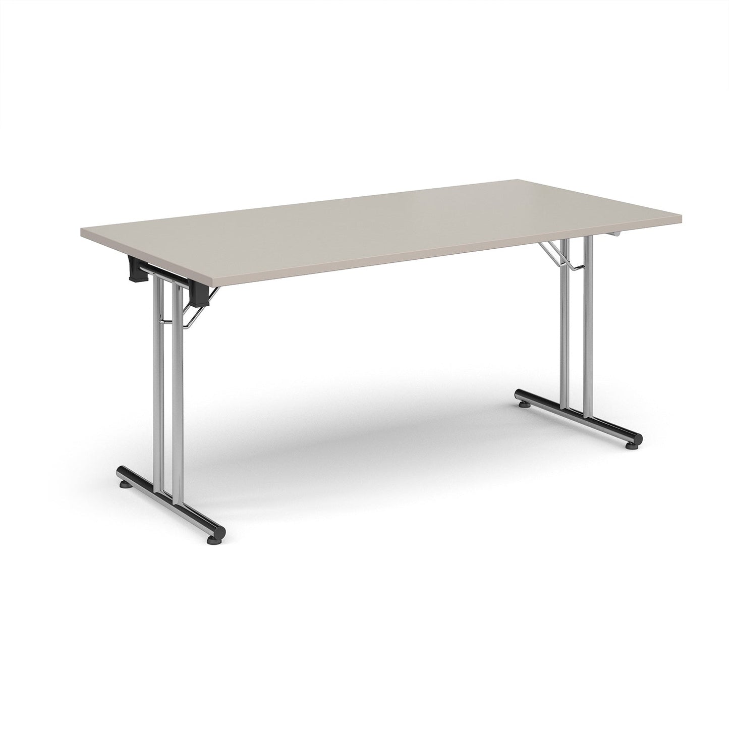 Rectangular folding leg table with straight feet