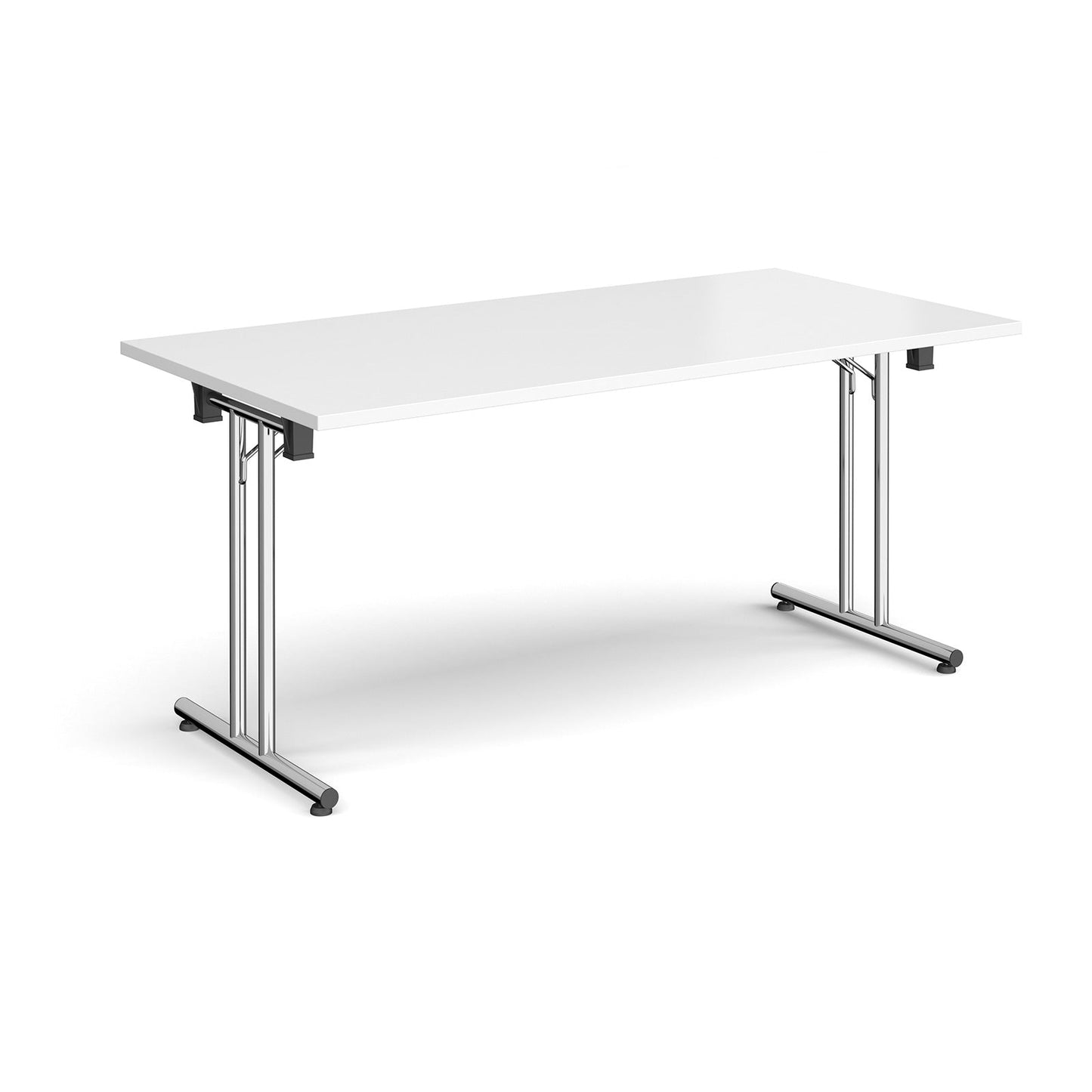 Rectangular folding leg table with straight feet
