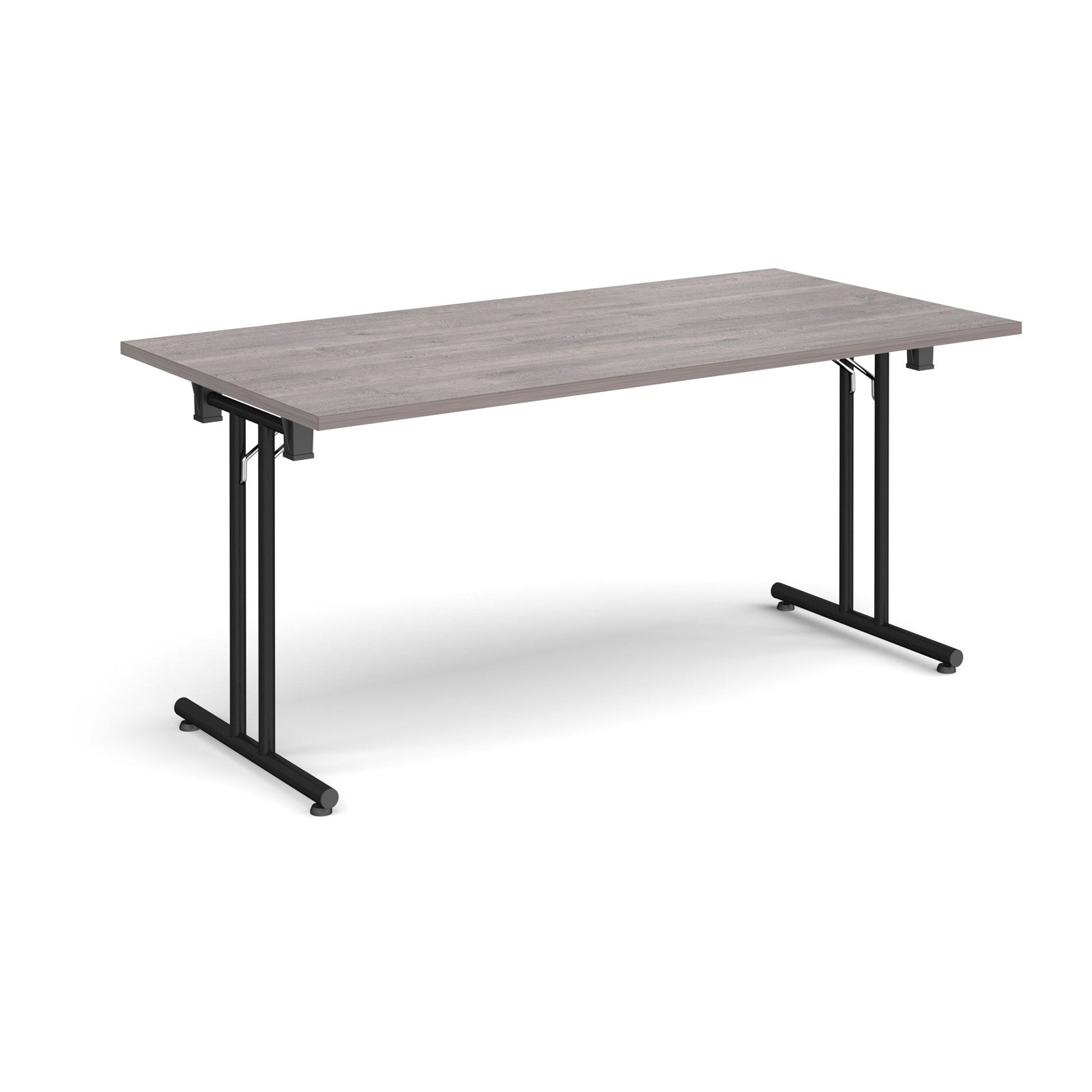 Rectangular folding leg table with straight feet