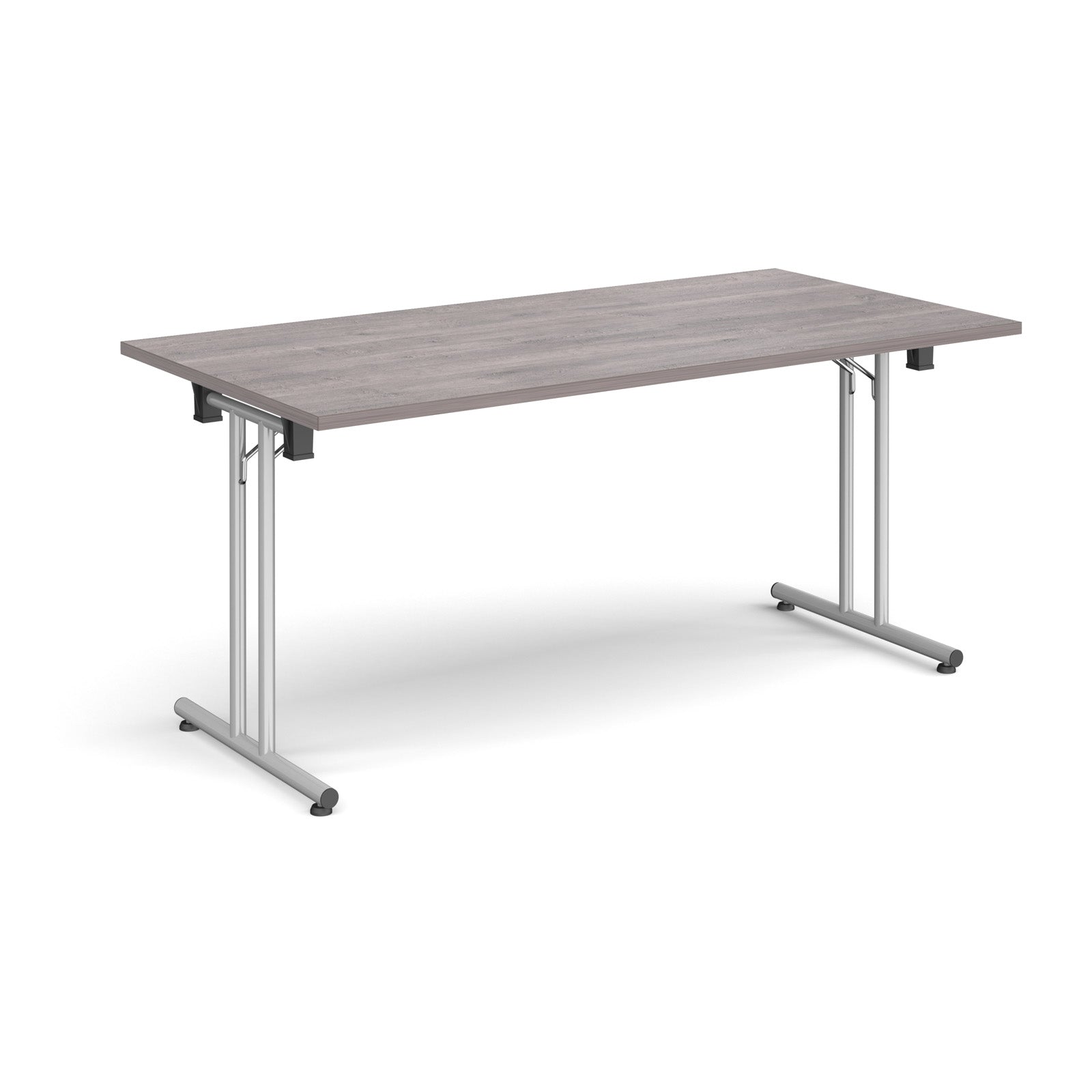 Rectangular folding leg table with straight feet