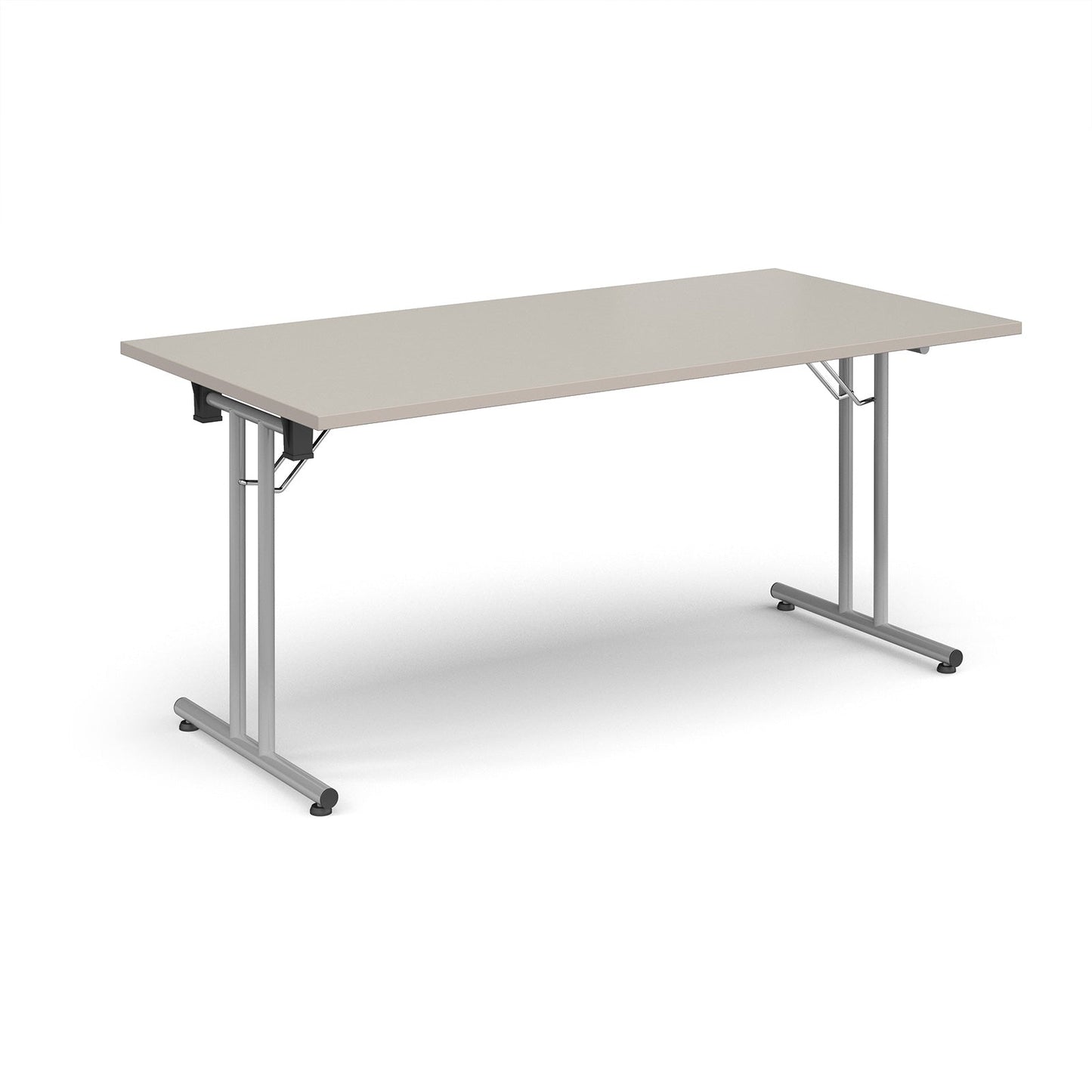Rectangular folding leg table with straight feet