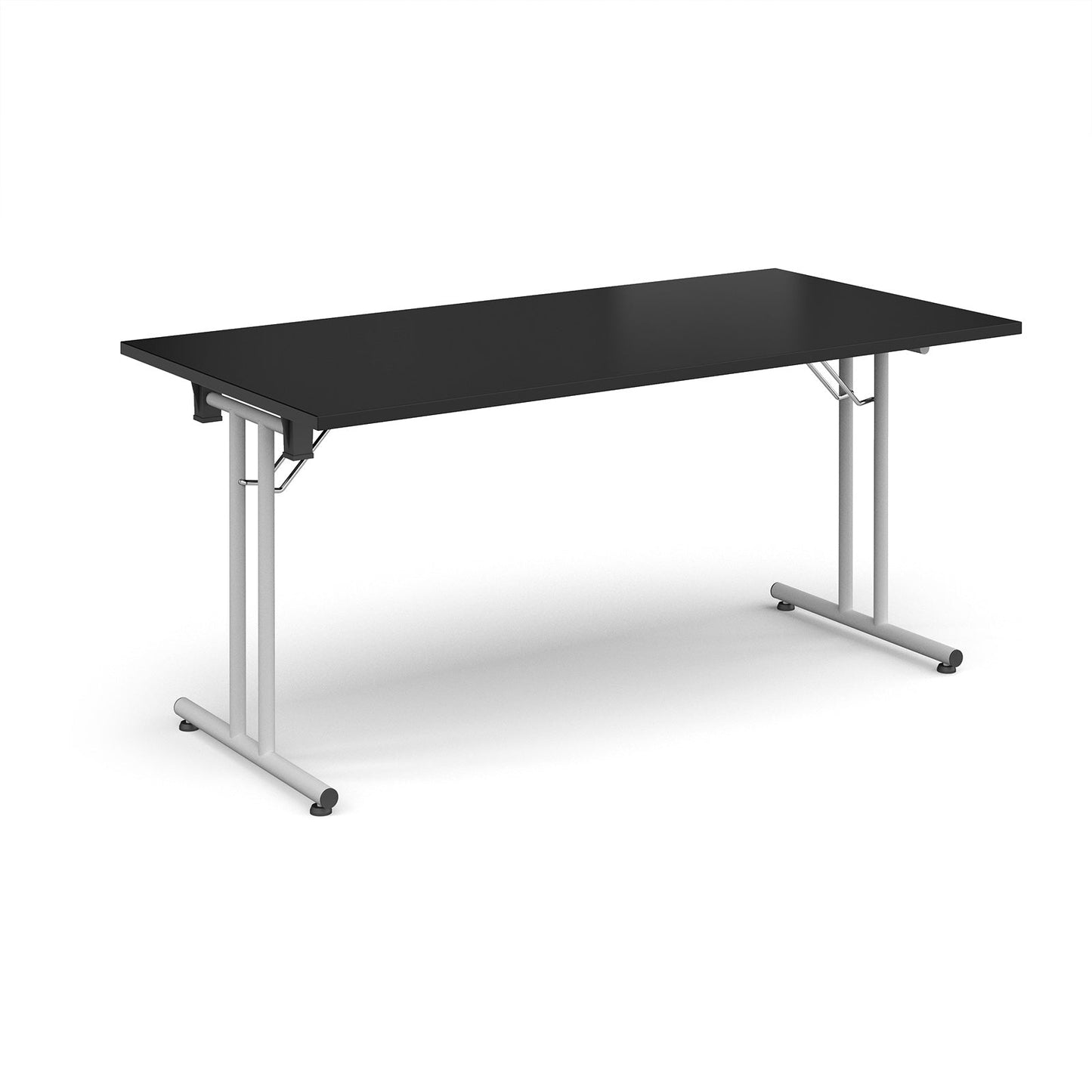 Rectangular folding leg table with straight feet