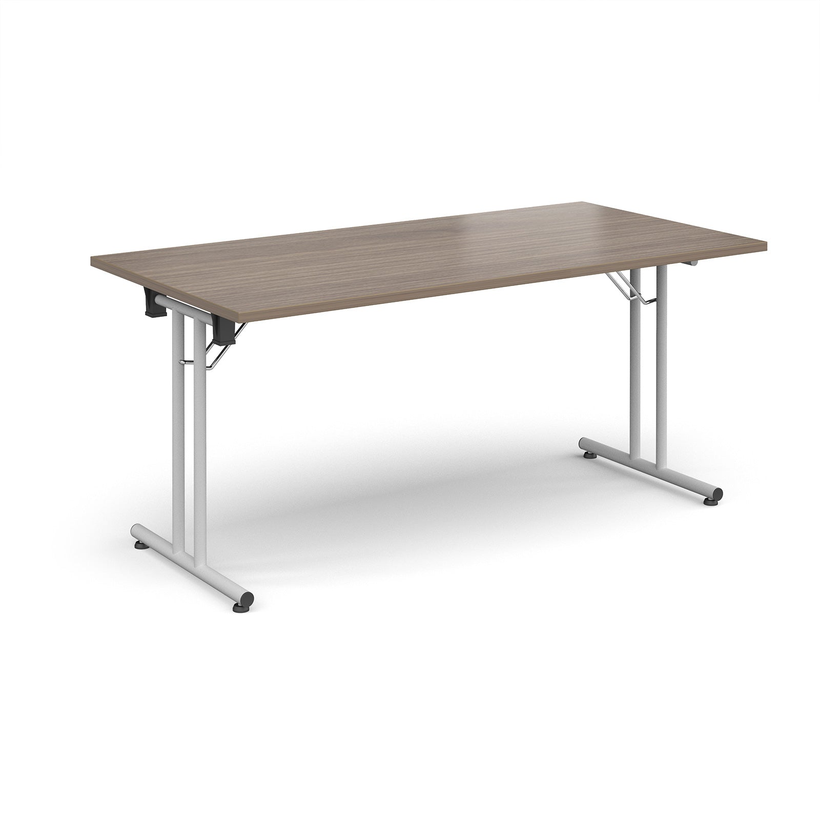 Rectangular folding leg table with straight feet