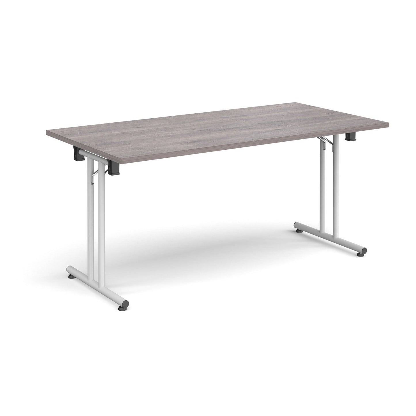 Rectangular folding leg table with straight feet