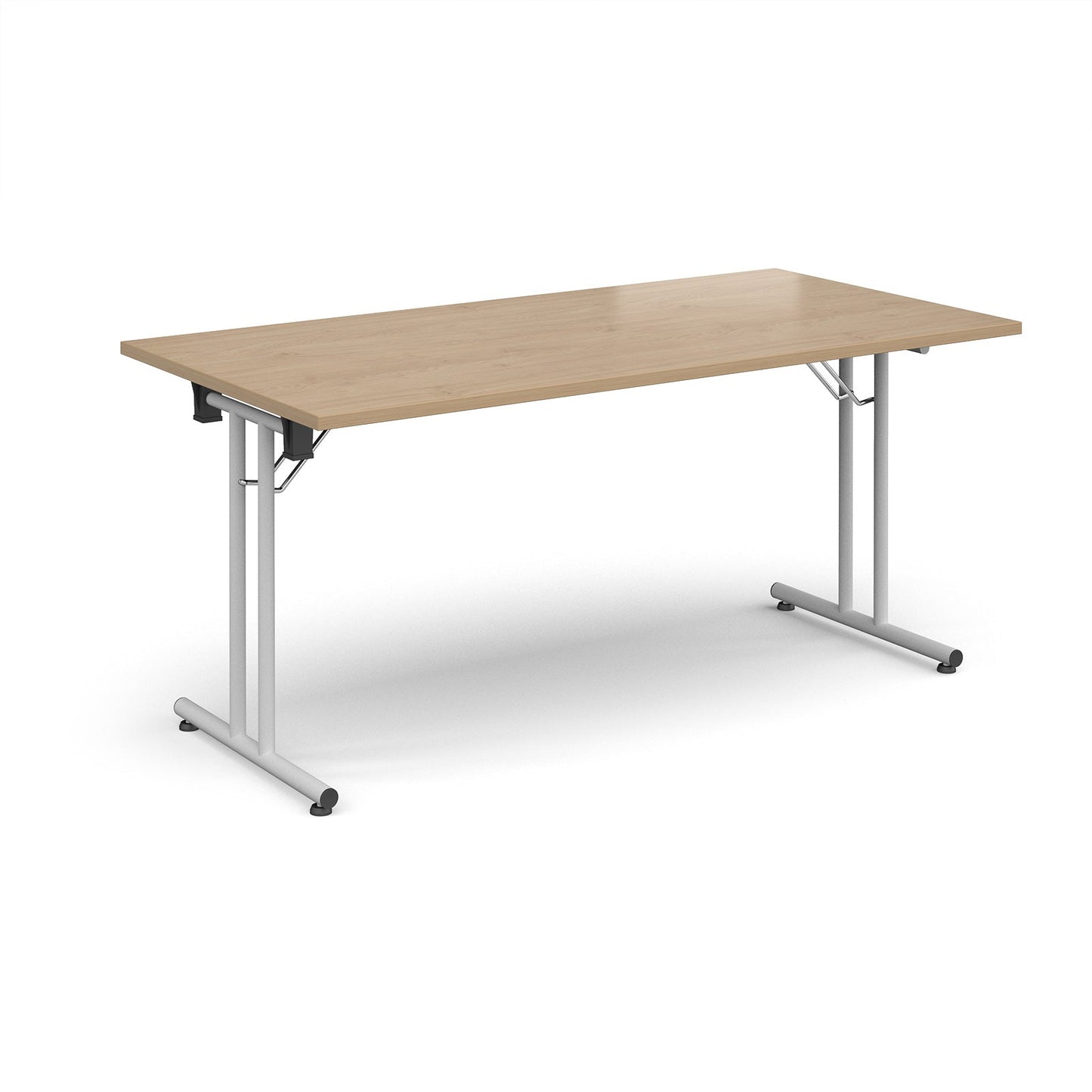 Rectangular folding leg table with straight feet