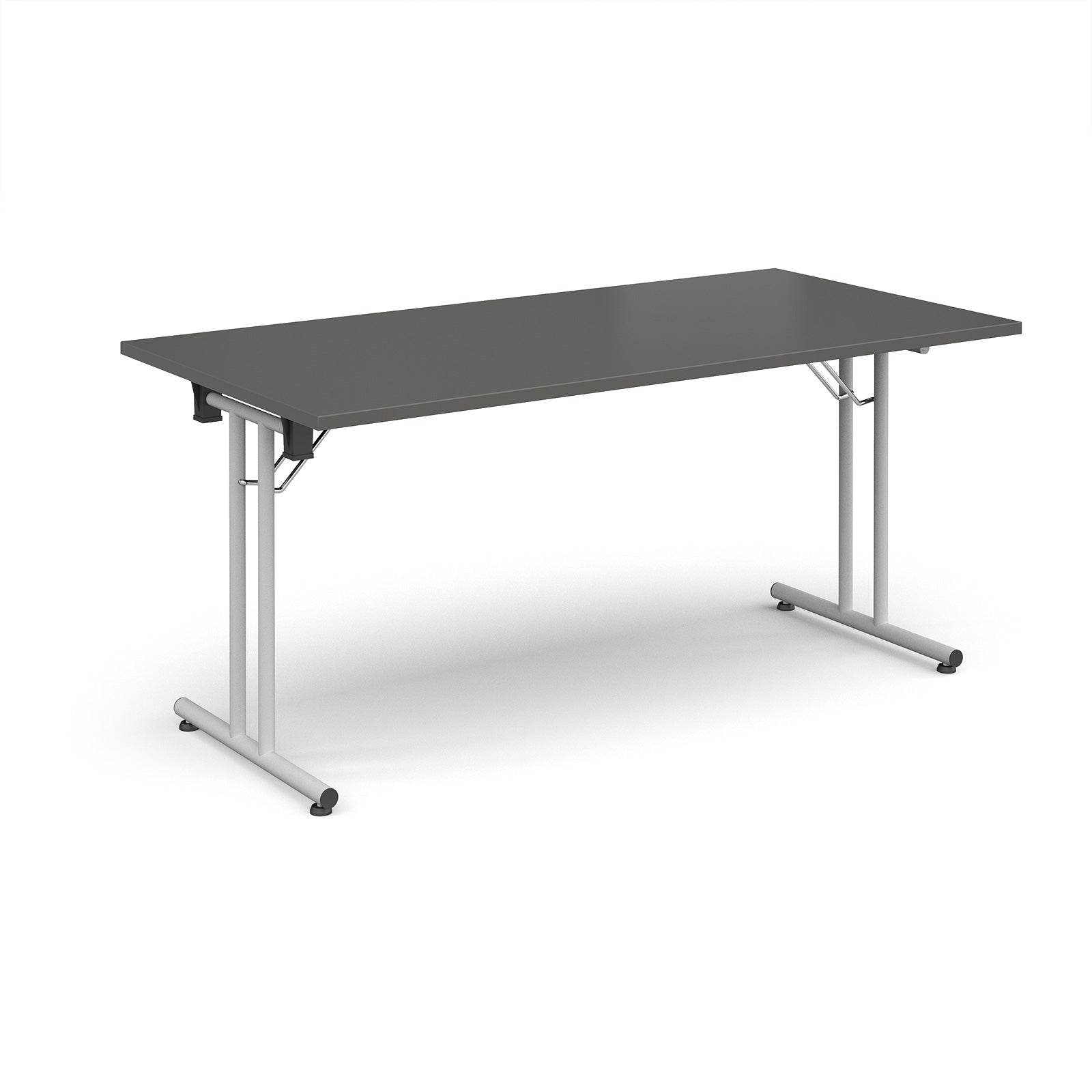Rectangular folding leg table with straight feet