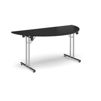 Rectangular folding leg table with straight feet