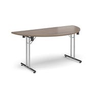Rectangular folding leg table with straight feet