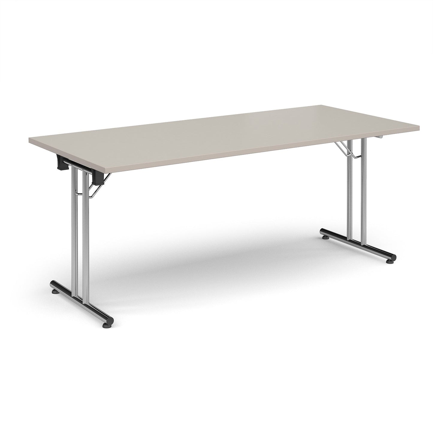 Rectangular folding leg table with straight feet