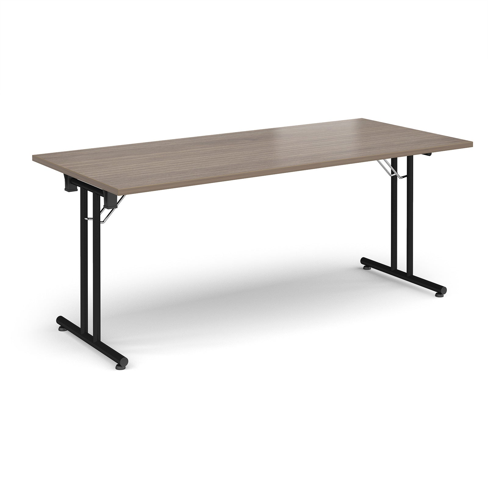Rectangular folding leg table with straight feet