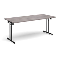 Rectangular folding leg table with straight feet
