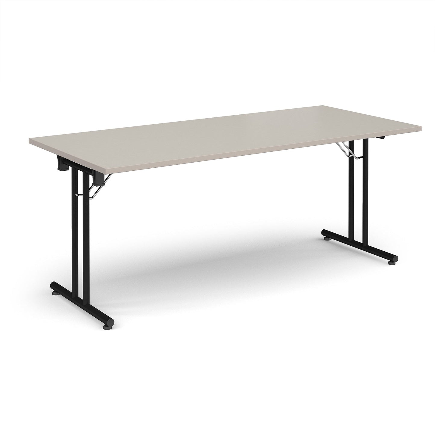 Rectangular folding leg table with straight feet