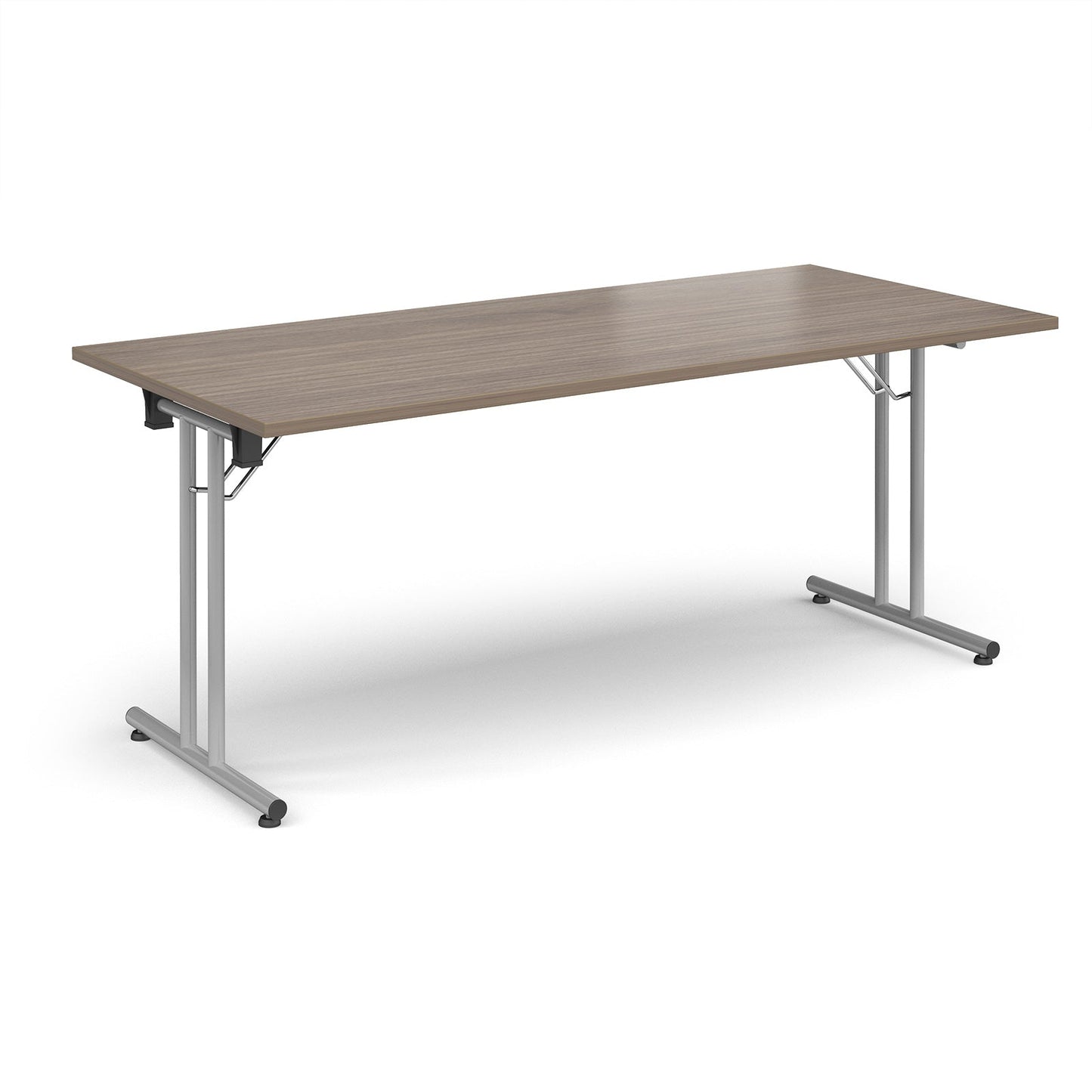 Rectangular folding leg table with straight feet