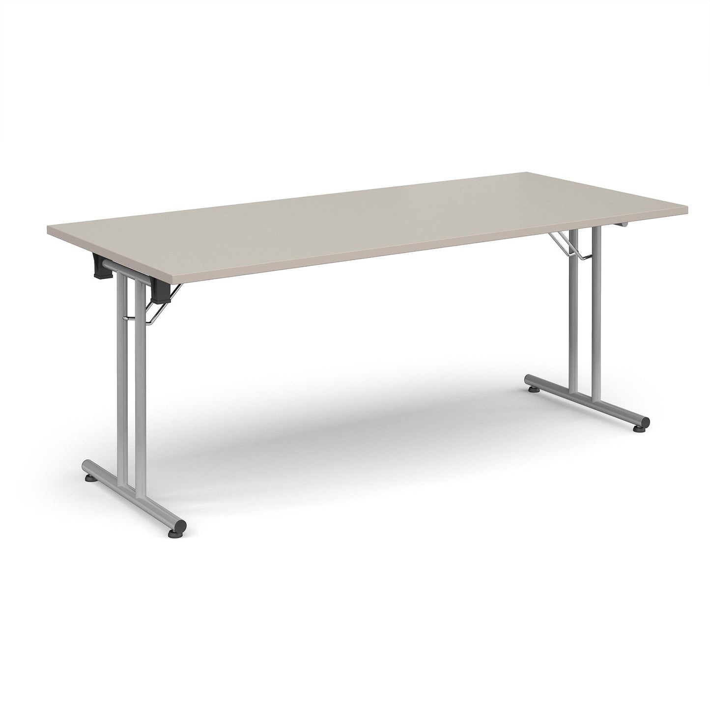 Rectangular folding leg table with straight feet