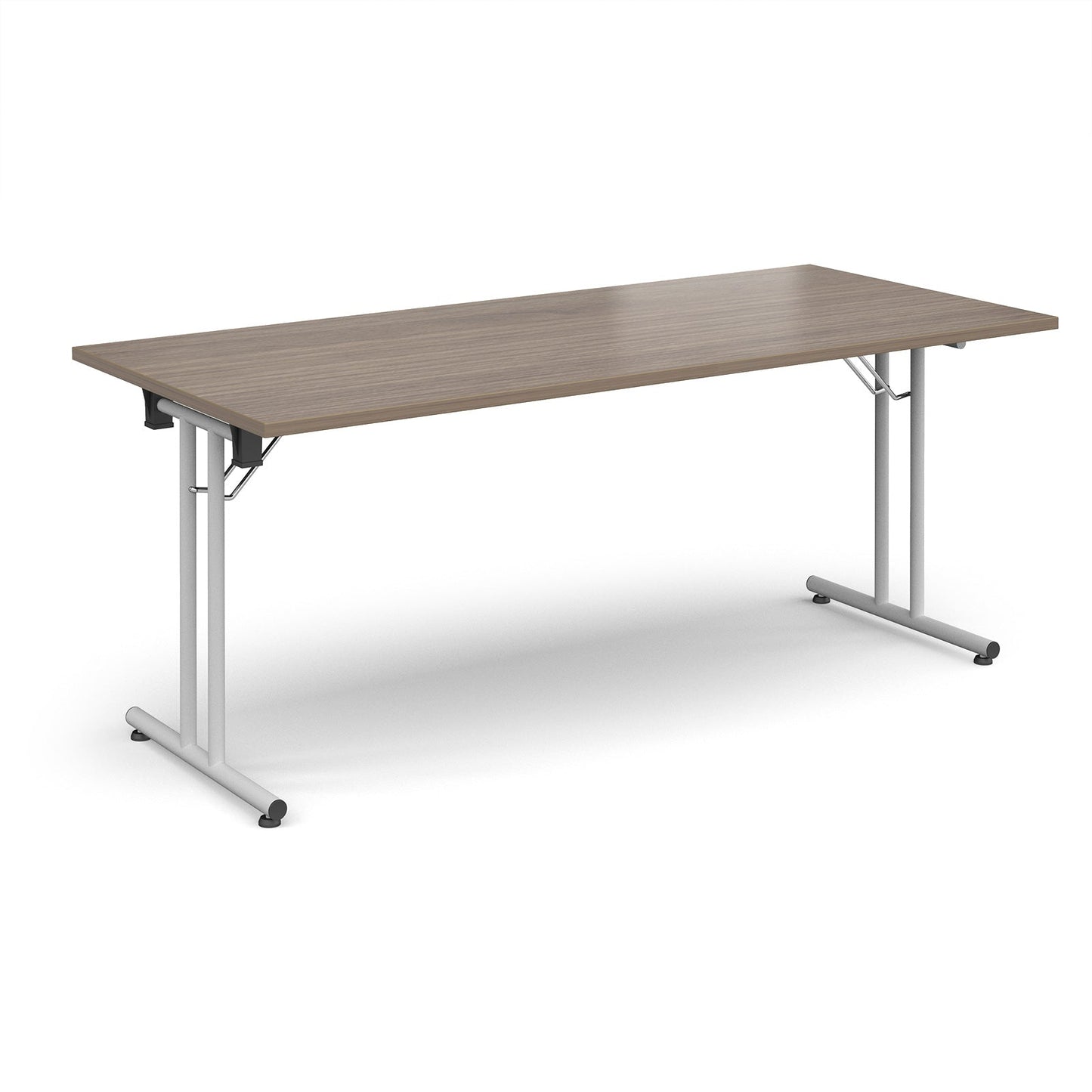 Rectangular folding leg table with straight feet